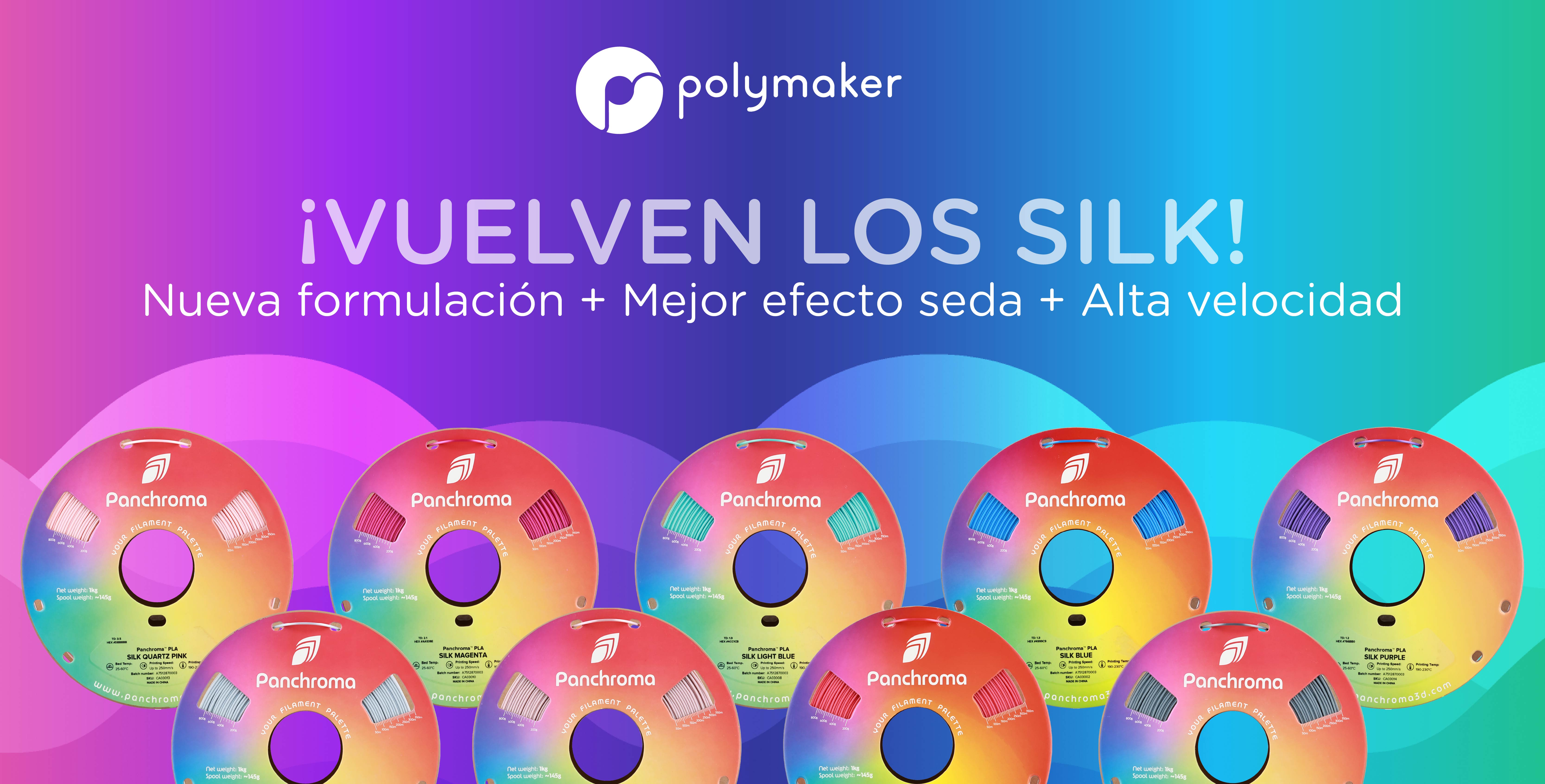 Nuevos PLA Silk de Polymaker